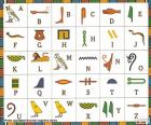 Египетский алфавит представляет собой сценарий, состоящий из иероглифических знаков